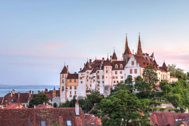 Neuchâtel, Switzerland - Charming Old Town by Lake Neuchâtel